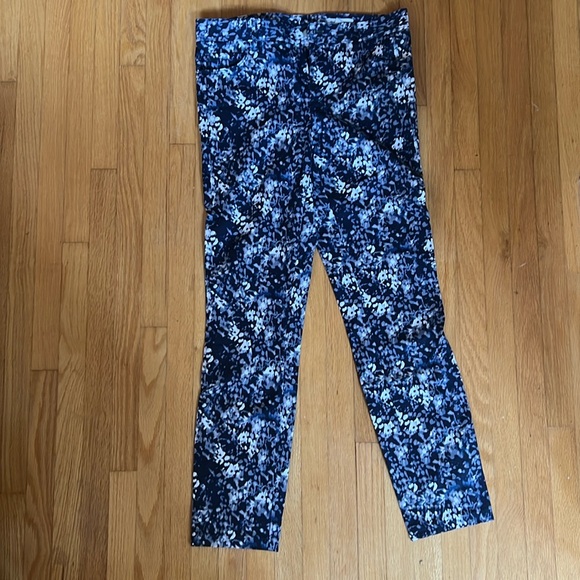 Club Monaco blue /purple/white pattern skinny pants - Picture 1 of 7
